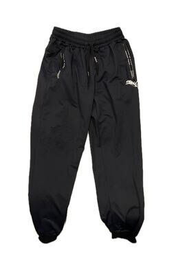 Cuffed Zippered Drawstring Track pants Pants Mens Small